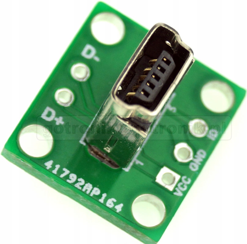 

Gniazdo miniUSB do płytki prototypowej_____PCB-105