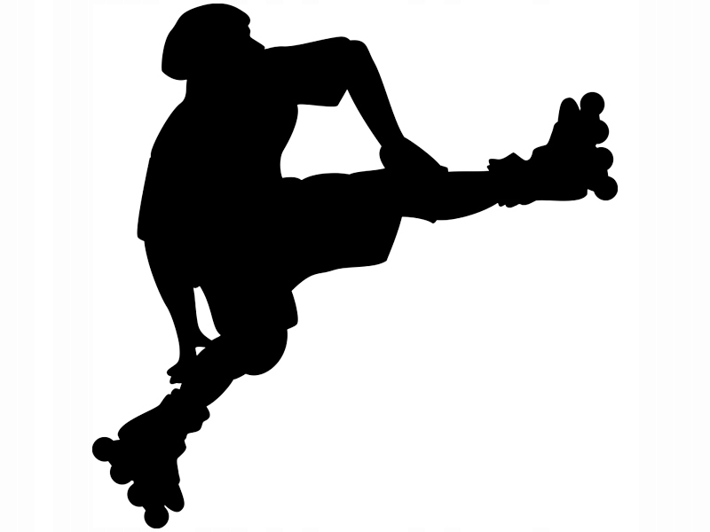 

Naklejka na ścianę Sport Rolkarz Skate 70 cm