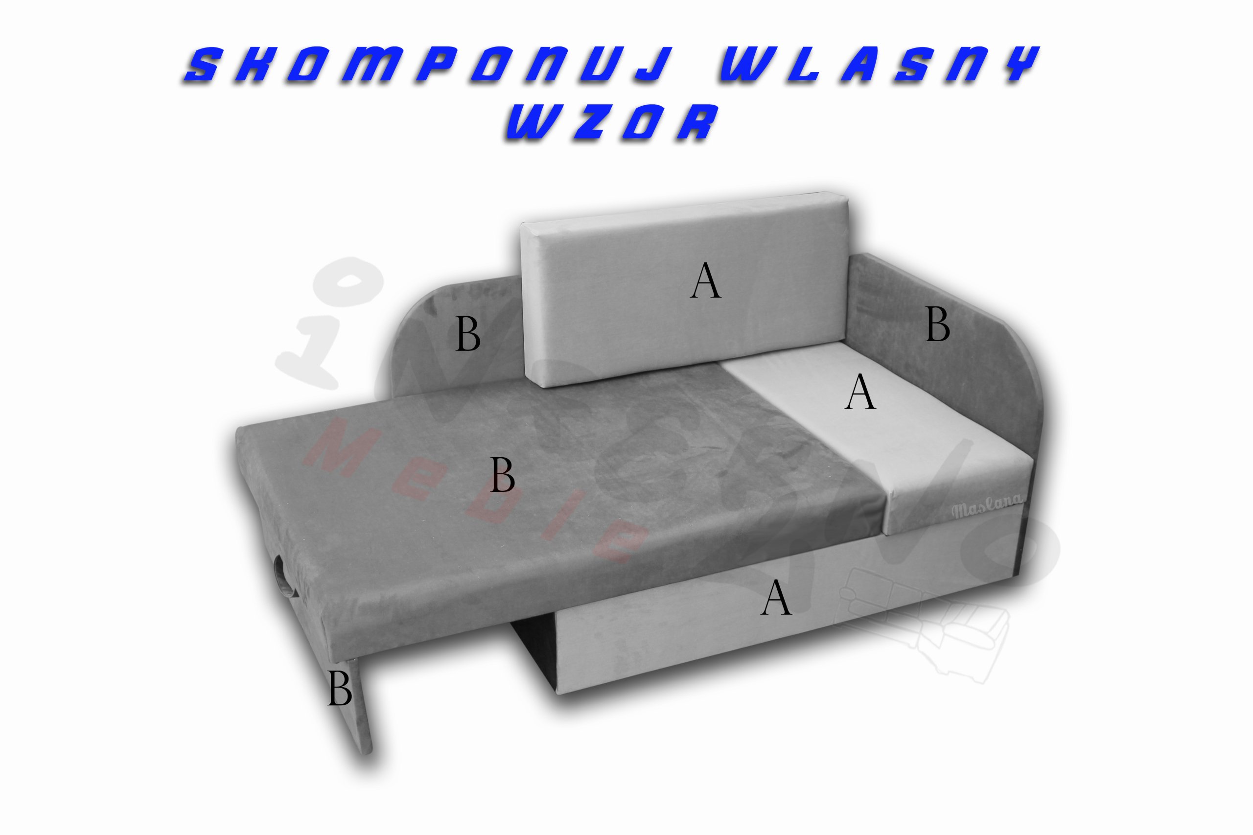 Narożnik dziecięcy, łóżko, KUBUŚ, dużo WZORÓW! Powierzchnia spania – szerokość (cm) 71-80 cm