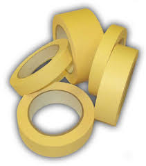 ЛЕНТА МАЛЯРНАЯ БУМАЖНАЯ ЖЕЛТАЯ 38 ММ/25 МБ ДЛЯ РАЗРЕЗОВ