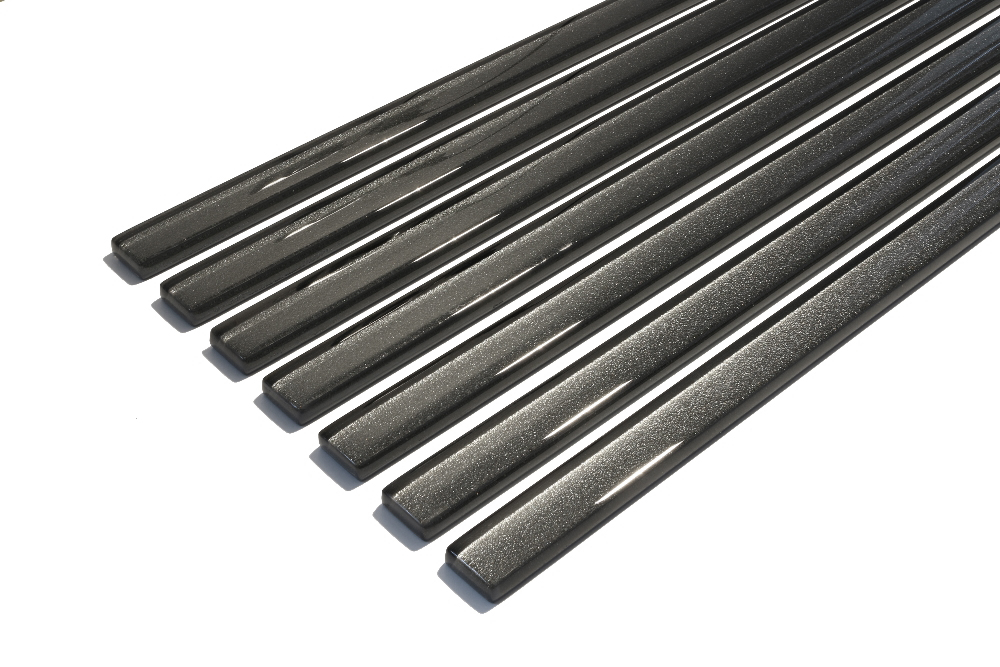 LISTWA MOZAIKA SZKLANA 60X2,3 DEKOR GRAFIT SZARY Typ mozaika