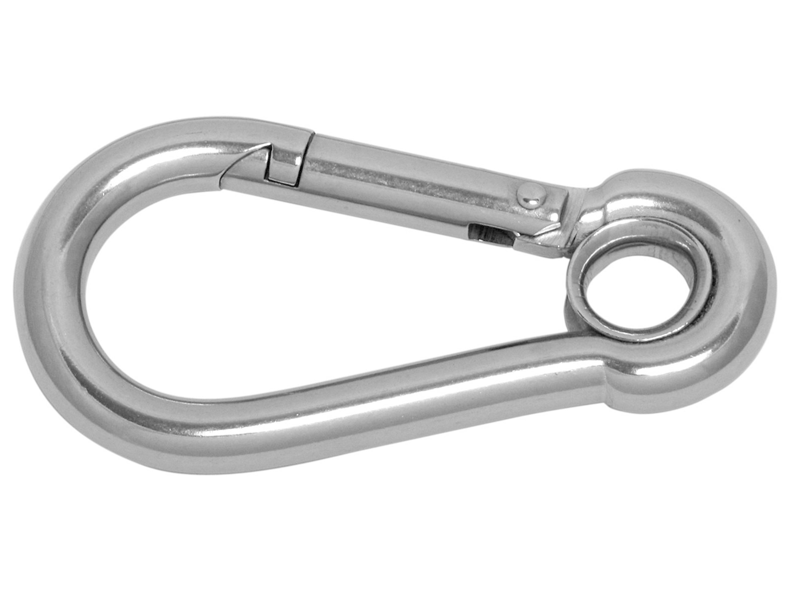 11 mm nerezová karabinka s kausou pro lana 10 Ks