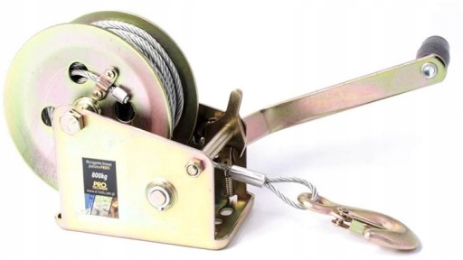 WYCIĄGARKA WCIĄGARKA LINOWA Z KORBĄ PROFI 400 KG