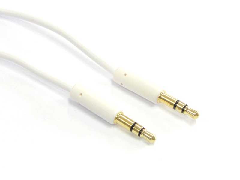 

Przyłącze mały Jack - mały Jack 3.5mm biały 2m
