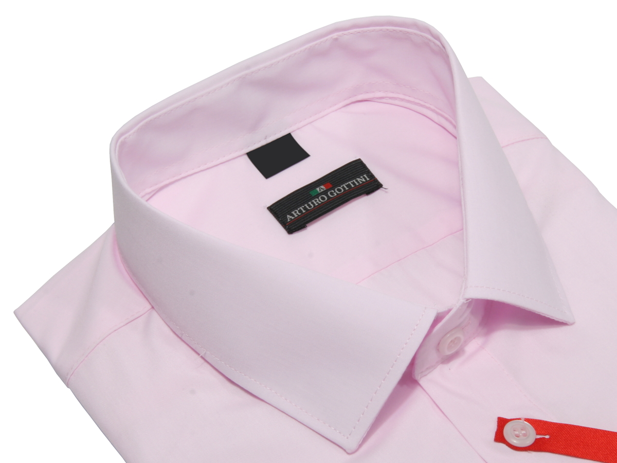 KOSZULA RÓŻOWA GŁADKA 41/42 182-188 SLIM FIT Marka inna