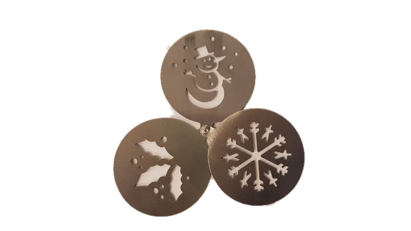 ШАБЛОН ДЛЯ УКРАШЕНИЯ КОФЕ, ТОРТОВ НОВОГОДНИЕ МЕГА