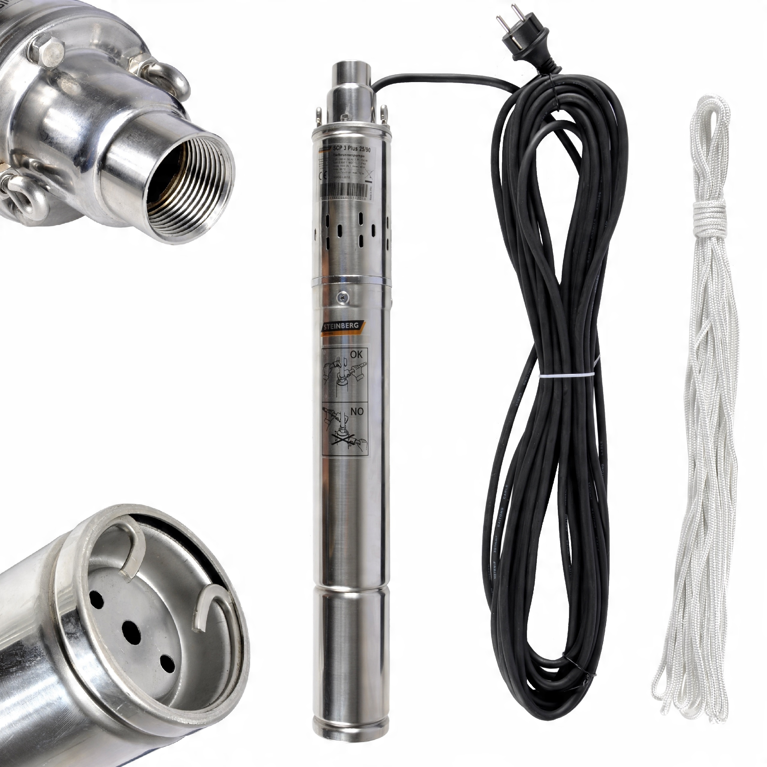 

Pompa Głębinowa Do Wody 750W 1500l/h 9BAR