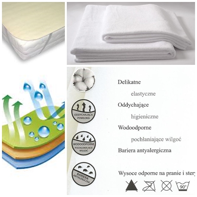 OCHRANIACZ NA MATERAC WODODPORNY 80x160 POLSKI Marka STYL-TEX