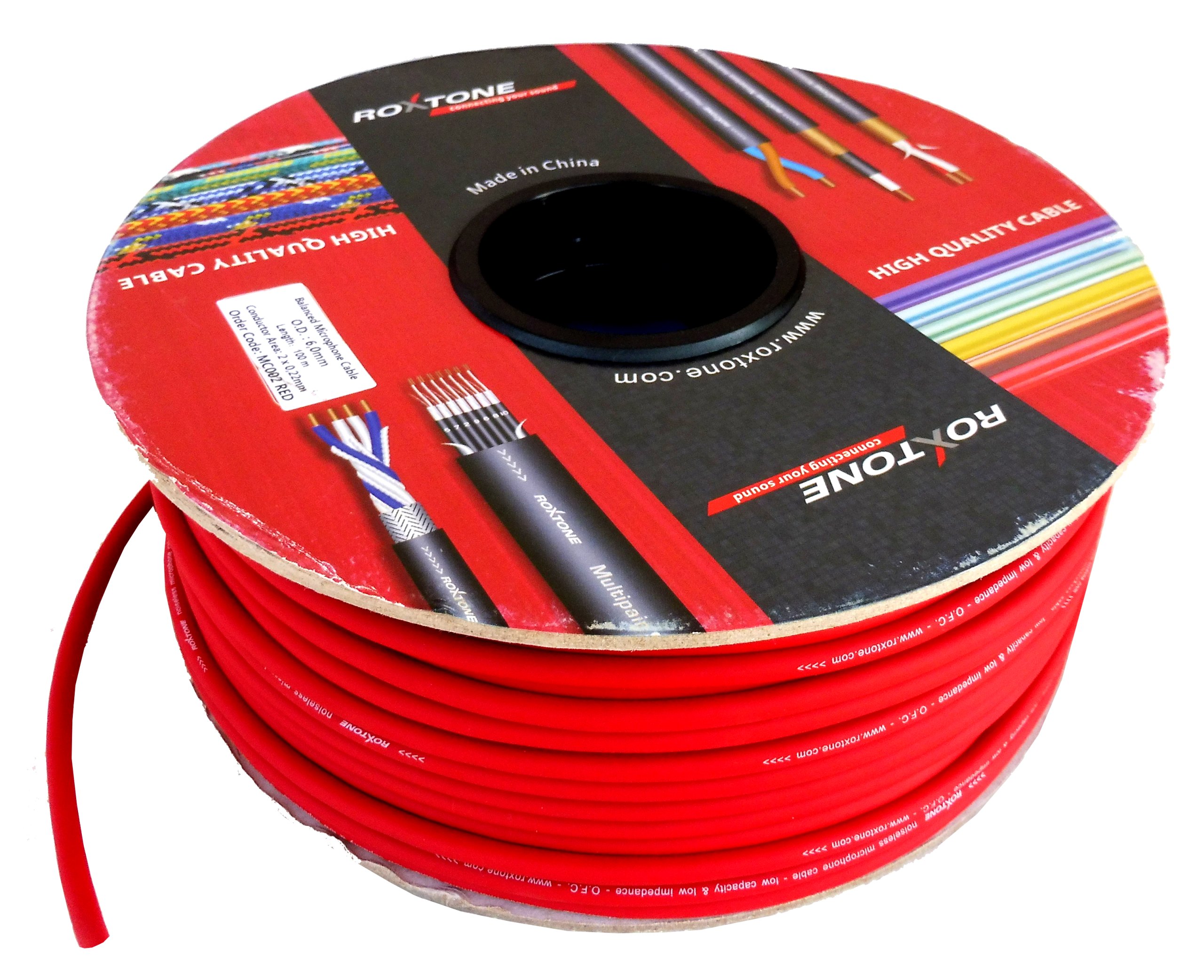 

Roxtone MC002 Red Kabel mikrofonowy cena za metr