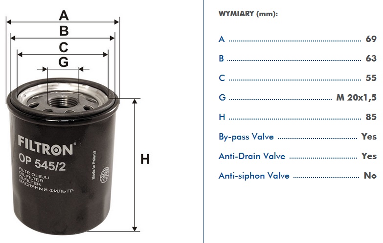 Диаметр масляного. Масляный фильтр FILTRON op 545/2. FILTRON op6433 фильтр масляный. Масляный фильтр FILTRON op 543. FILTRON op 643/3 фильтр масл..