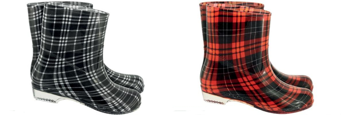 

Buty Gumowe Kalosze Gumacze Damskie Check