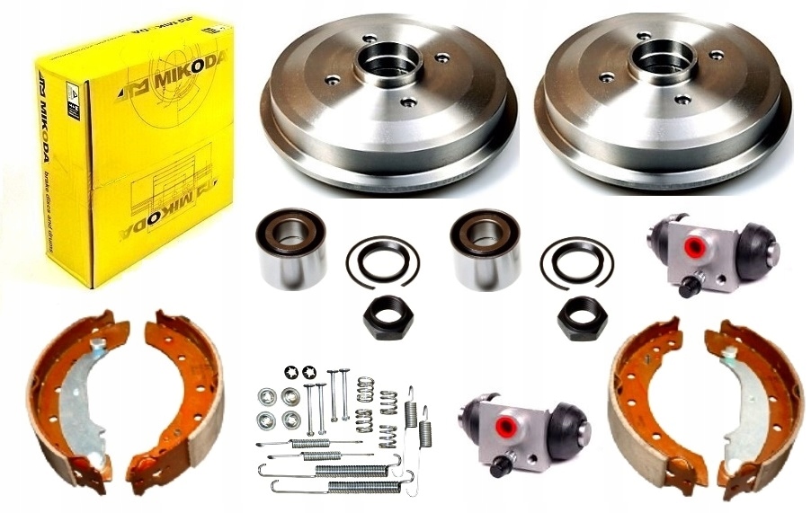 Bebny szczeki cylinderki PEUGEOT 206 z ABS 203mm