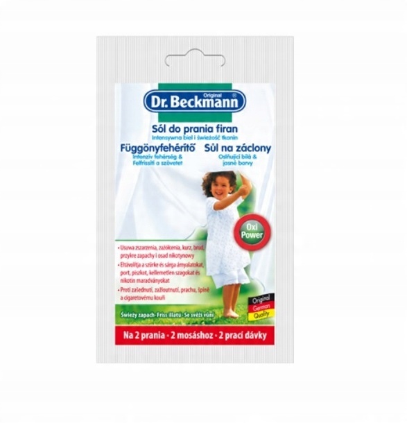 

Dr. Beckmann Sól do prania i wybielania firan 80 g