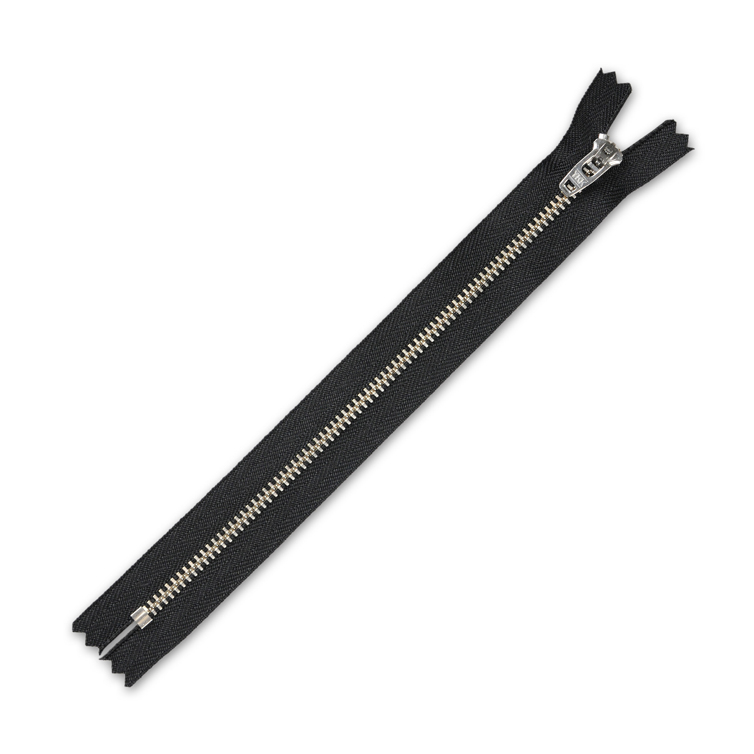 Zamek błyskawiczny metalowy czarny 10 cm Ykk
