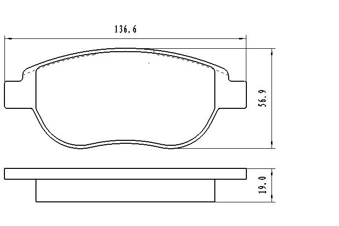 TARCZE KLOCKI PEUGEOT 207 307 PICASSO C4 PRZOD Catalog Part Number