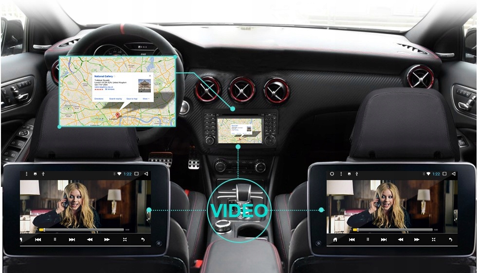 Radio ANDROID 11 MERCEDES ML W164 M GL ML50 GPS WiF Kod producenta vw1000