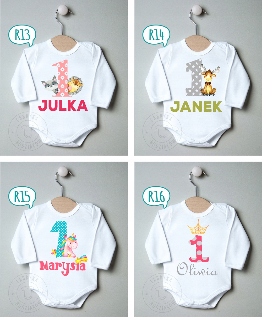 BODY na URODZINY własnym imieniem ROCZEK wzory 80 Bohater / Bajka brak