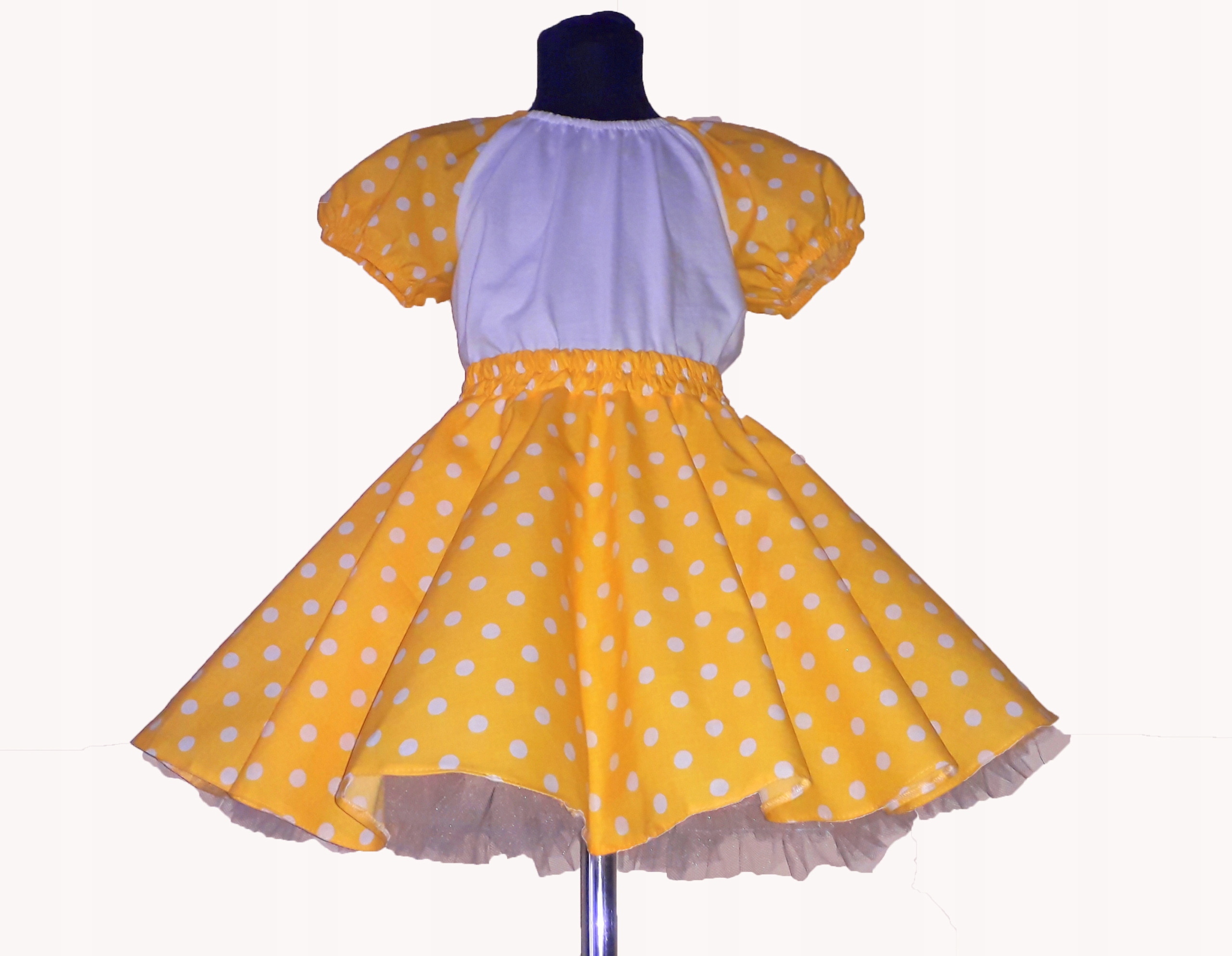 SPÓDNICZKI Z KOŁA PIN-UP Z HAŁKĄ GROCHY 152 Marka Inna marka