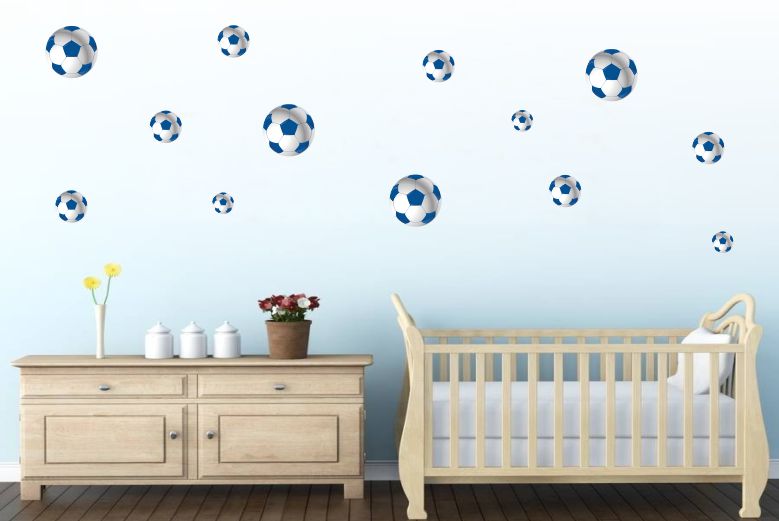 Naklejki na ścianę PIŁKA NOŻNA piłki + GRATISY N Marka inna