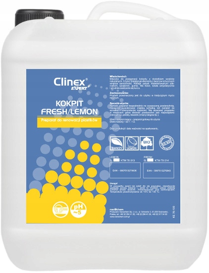 

Clinex Kokpit Lemon do mycia i pielęgnacji kokpitu