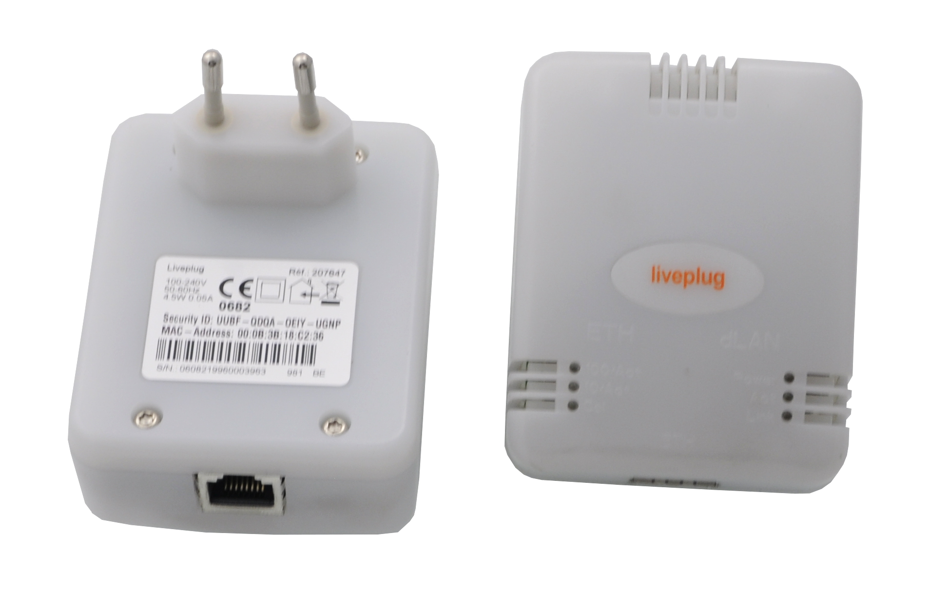 LivePlug Orange Adaptateurs CPL 85 Mbits/s 