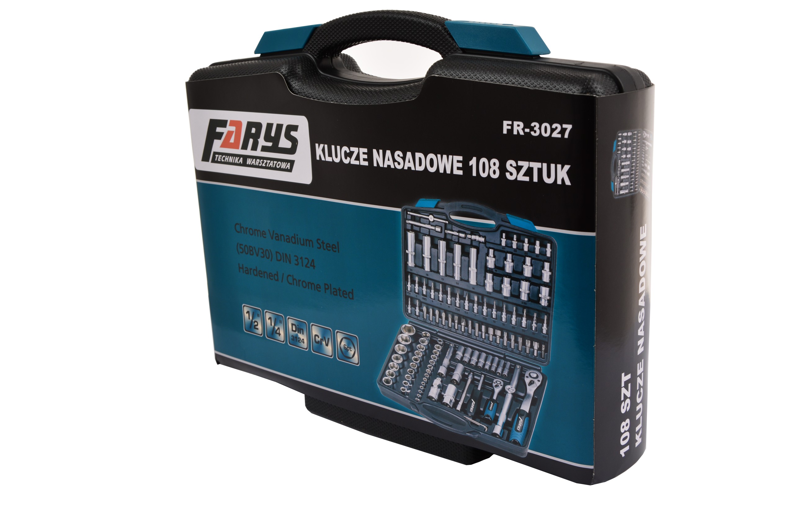 ZESTAW KLUCZY KLUCZE NASADOWE TORX 108 EL Farys Mark Farys