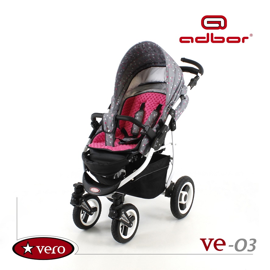 Wózek spacerowy VERO ADBOR dwukierunkowy Typ siedziska Rozkładane