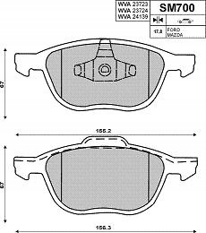 КОЛОДКИ перед FORD FOCUS mk2 II mk3 3 C - MAX S40 V50 Номер каталозі запчастини . foto 0