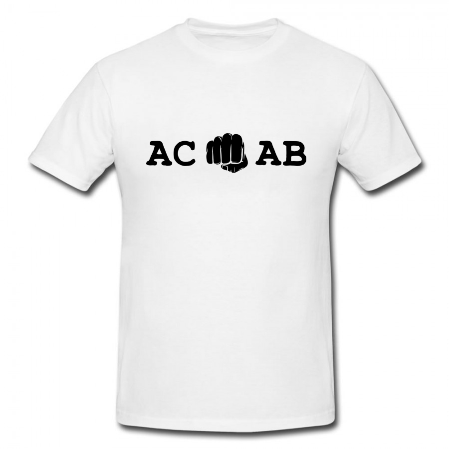 Koszulka t-shirt biały S&S ACAB 1312