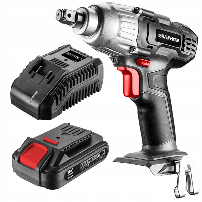 

Graphite Klucz Udarowy 18V 2Ah Li-Ion 180Nm 58G018