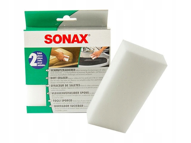 

Sonax Gąbka do usuwania zabrudzeń z plastików wew.
