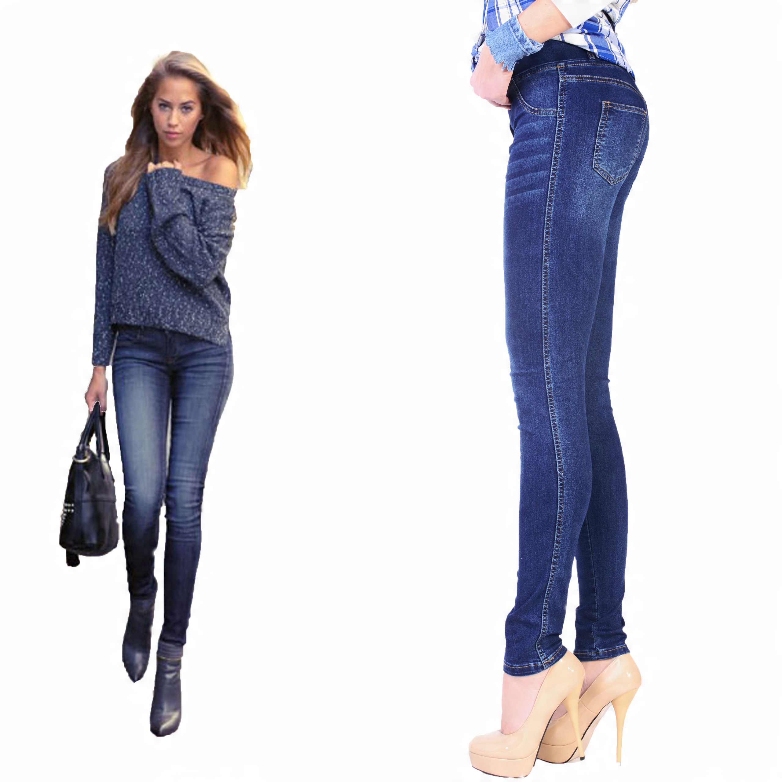 

Spodnie Jeansy naLATA Strecz Wyszczupla P342 XL42
