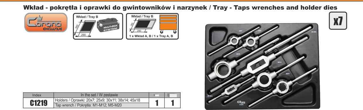 CORONA POKRETLA DO GWNTOWNIKOW I NARZYNEK C1219 Accessories Included Yes