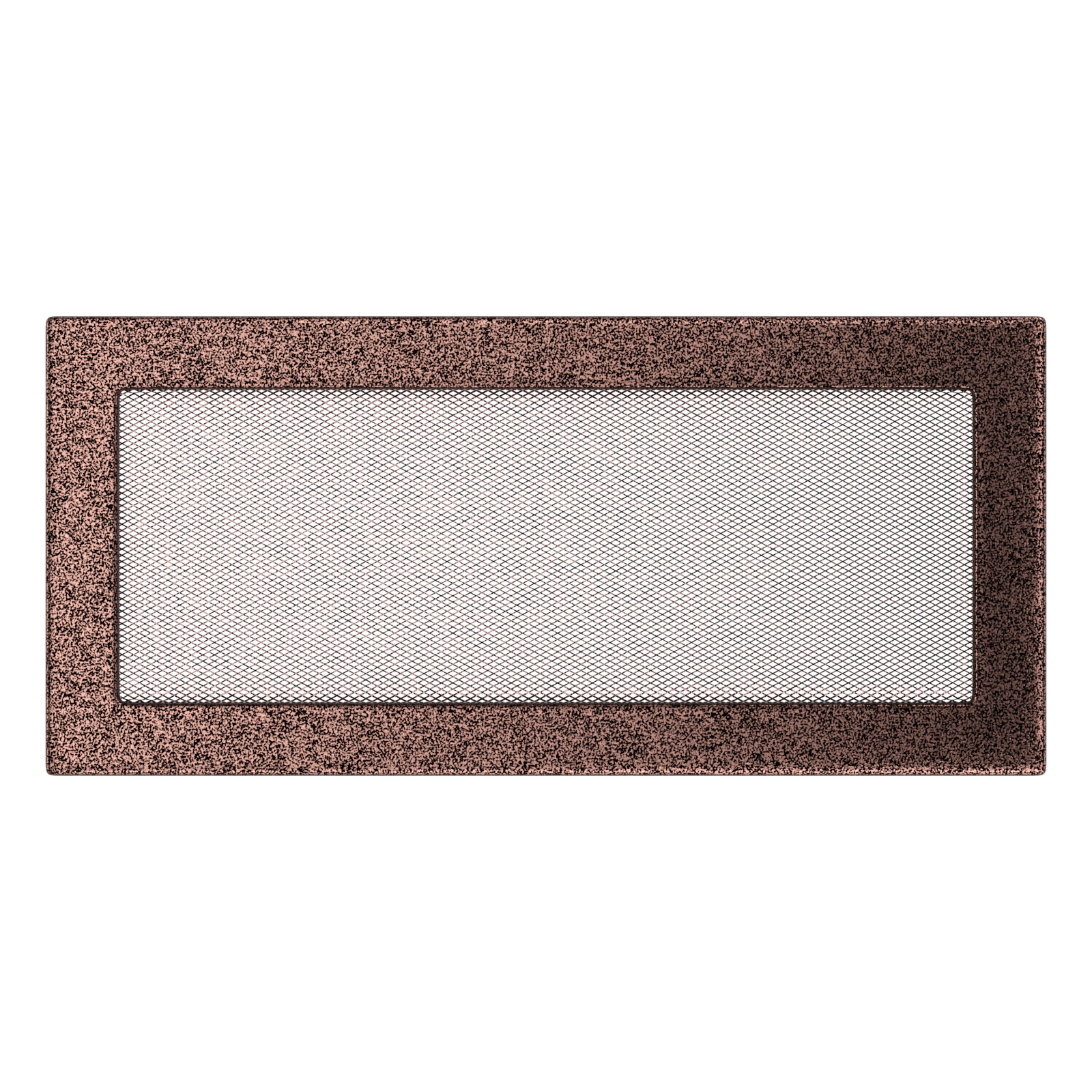 Ventilační mřížka do krbu 17x37 měděná