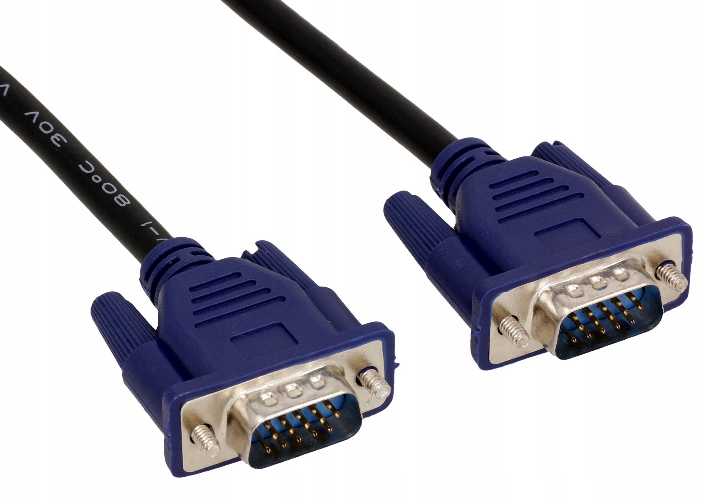 Kabel D-SUB VGA do monitora 1,5M Przewód FULL HD Długość kabla 1.5 m