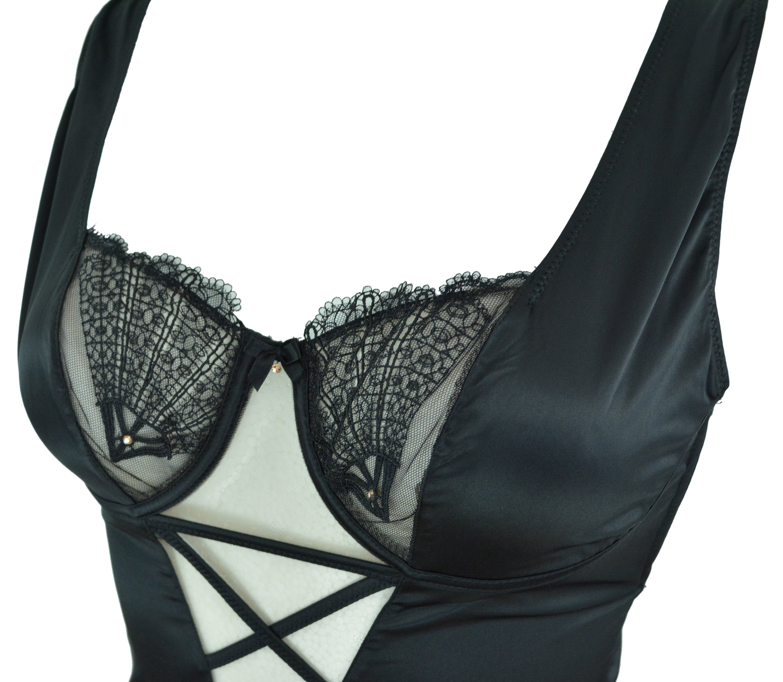 INTIMISSIMI koronkowe body czarne eleganckie 80B 6987121173 Allegro.pl