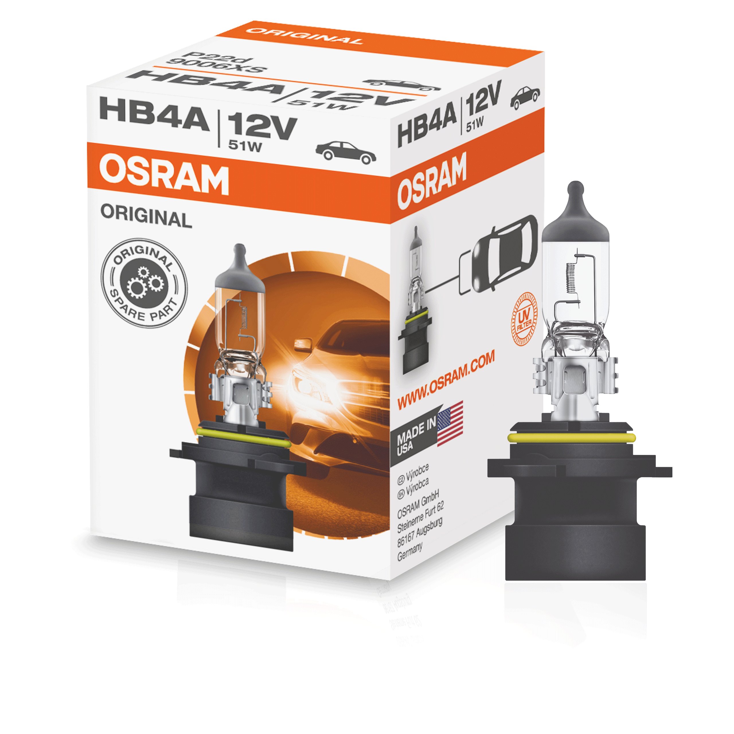 

Osram Żarówka Halogenowa HB4A 51W Original Line