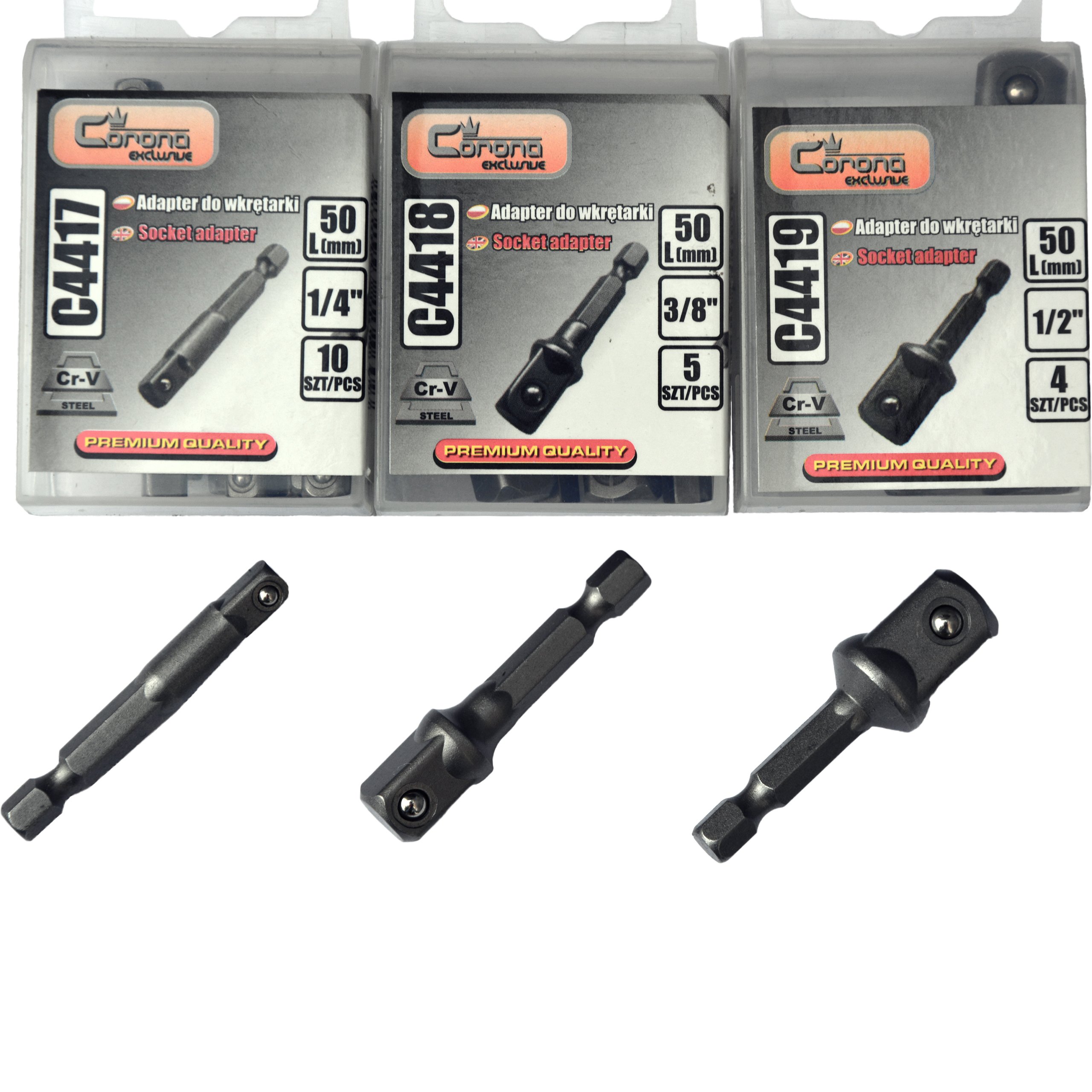 REDUKCJE ADAPTERY NASADEK DO WKRĘTARKI 1/2 1/4 3/8 Marka bez marki