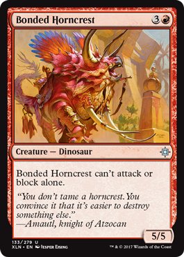 Mtg 4x Bonded Horncrest (Uncommon)