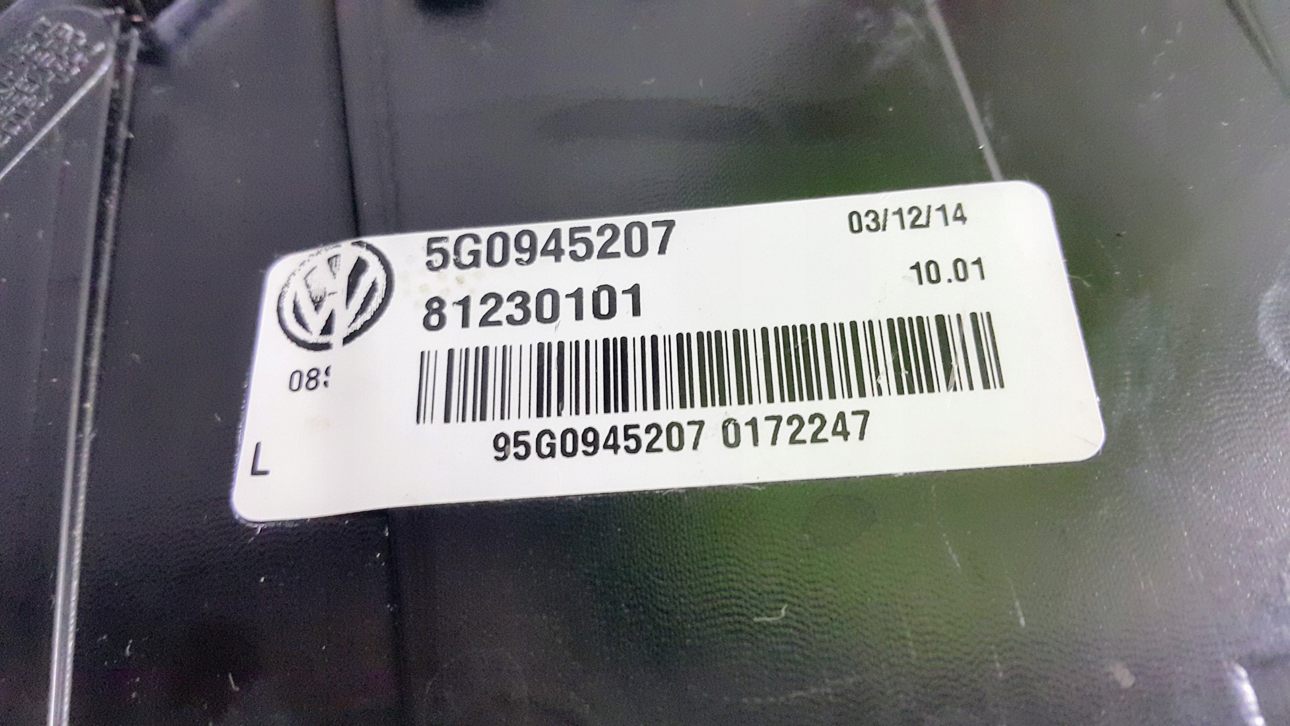 LAMPA LED LEWA VW GOLF 7 VII GTI R-LINE 5G0945207 Typ samochodu Samochody osobowe