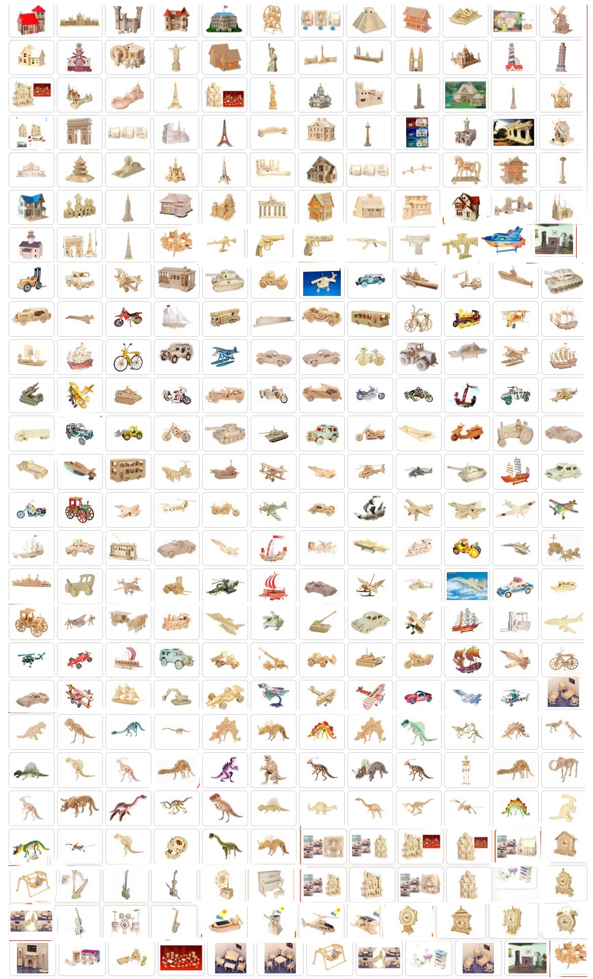 PUZZLE DREWNIANE 3D HELIKOPTER ŚMIGŁOWIEC WOJSKOWY EAN (GTIN) 6912802050074