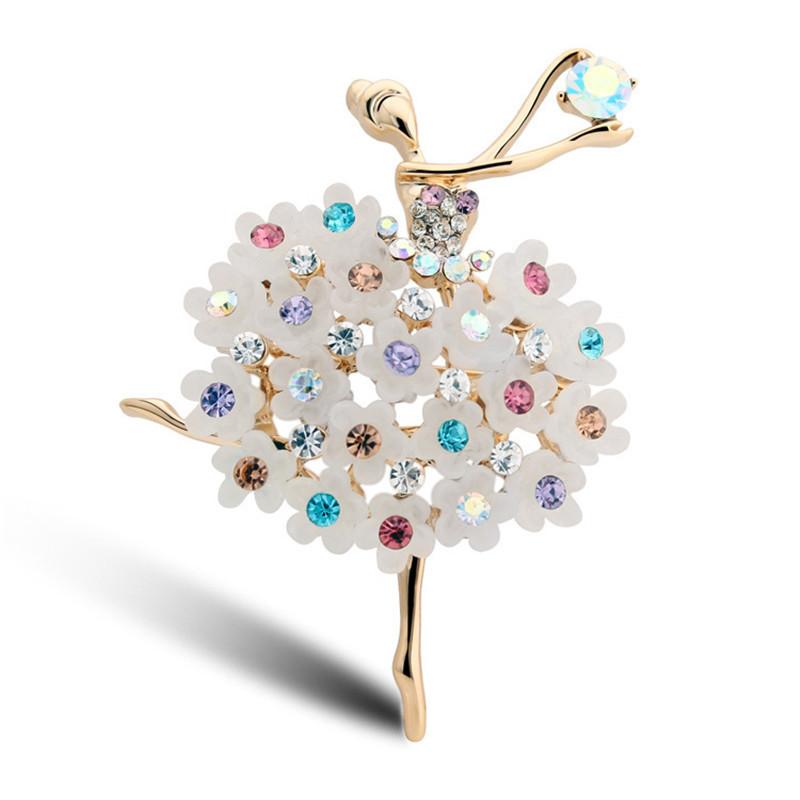 -% BROSZKA BALETNICA KWIATY KWIECISTA SPÓDNICA