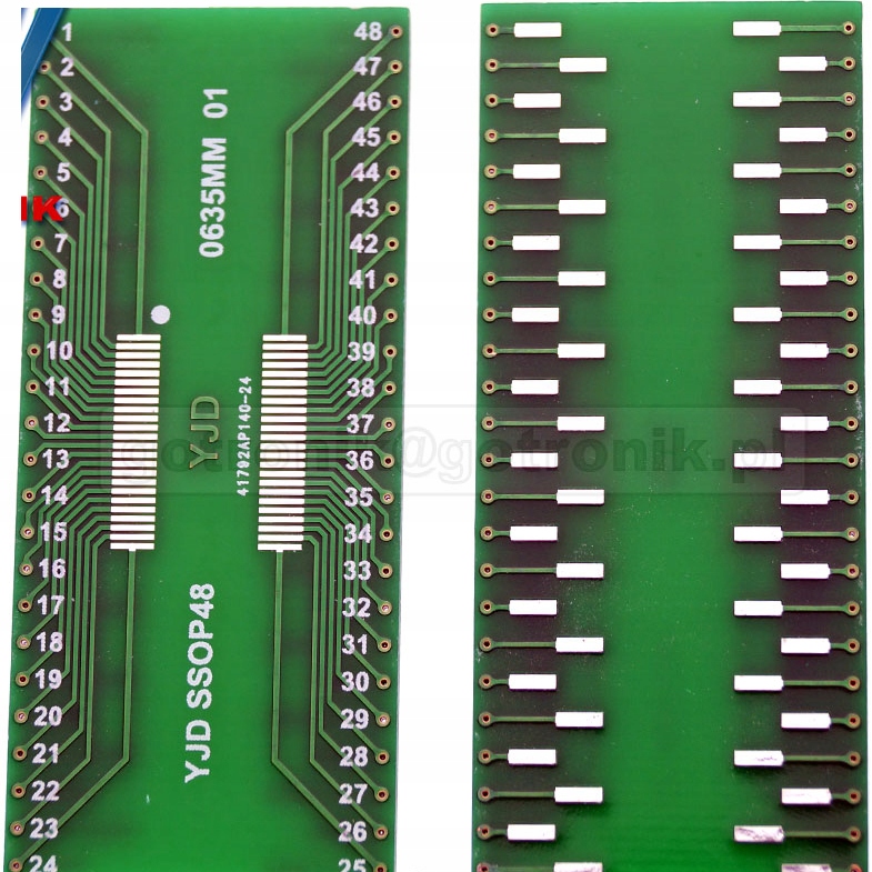 

Płytka drukowana SSOP48 na DIP48___________PCB-126