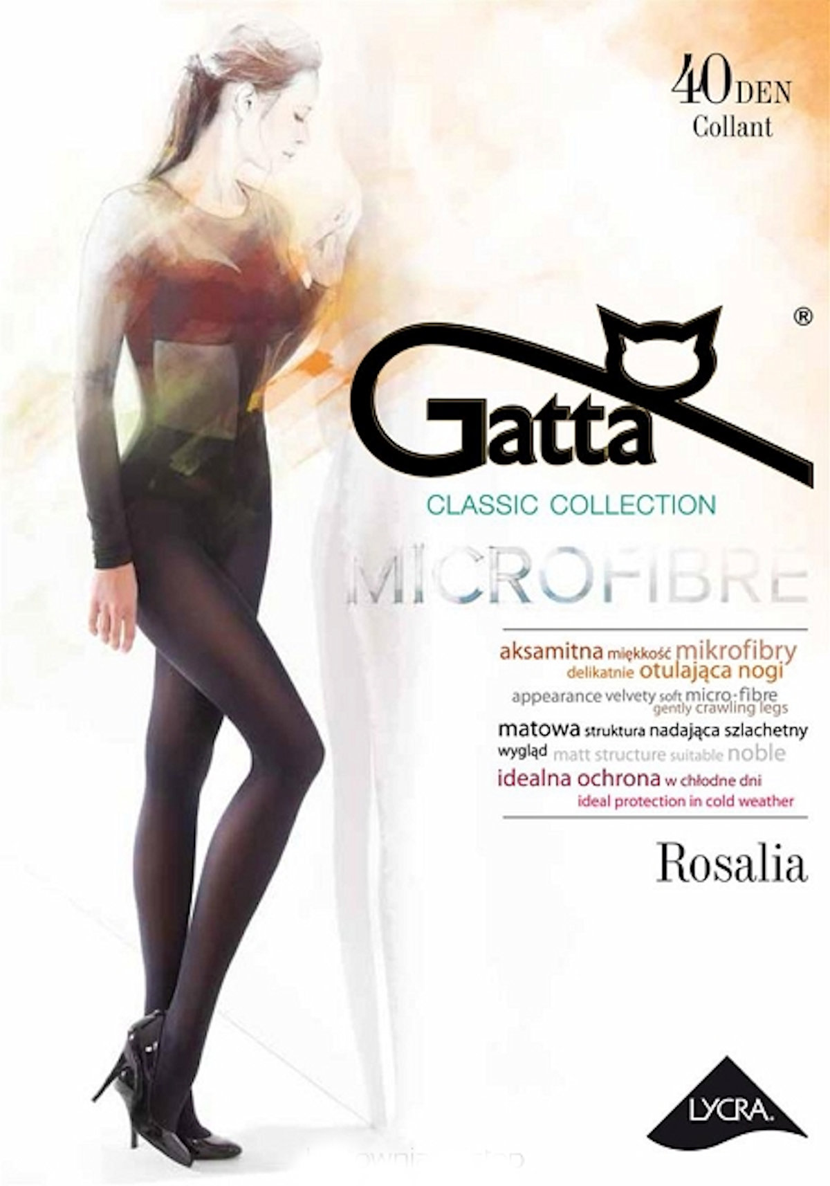 

Rajstopy Gatta Rosalia 40 Den Mikrofibra Choco 3