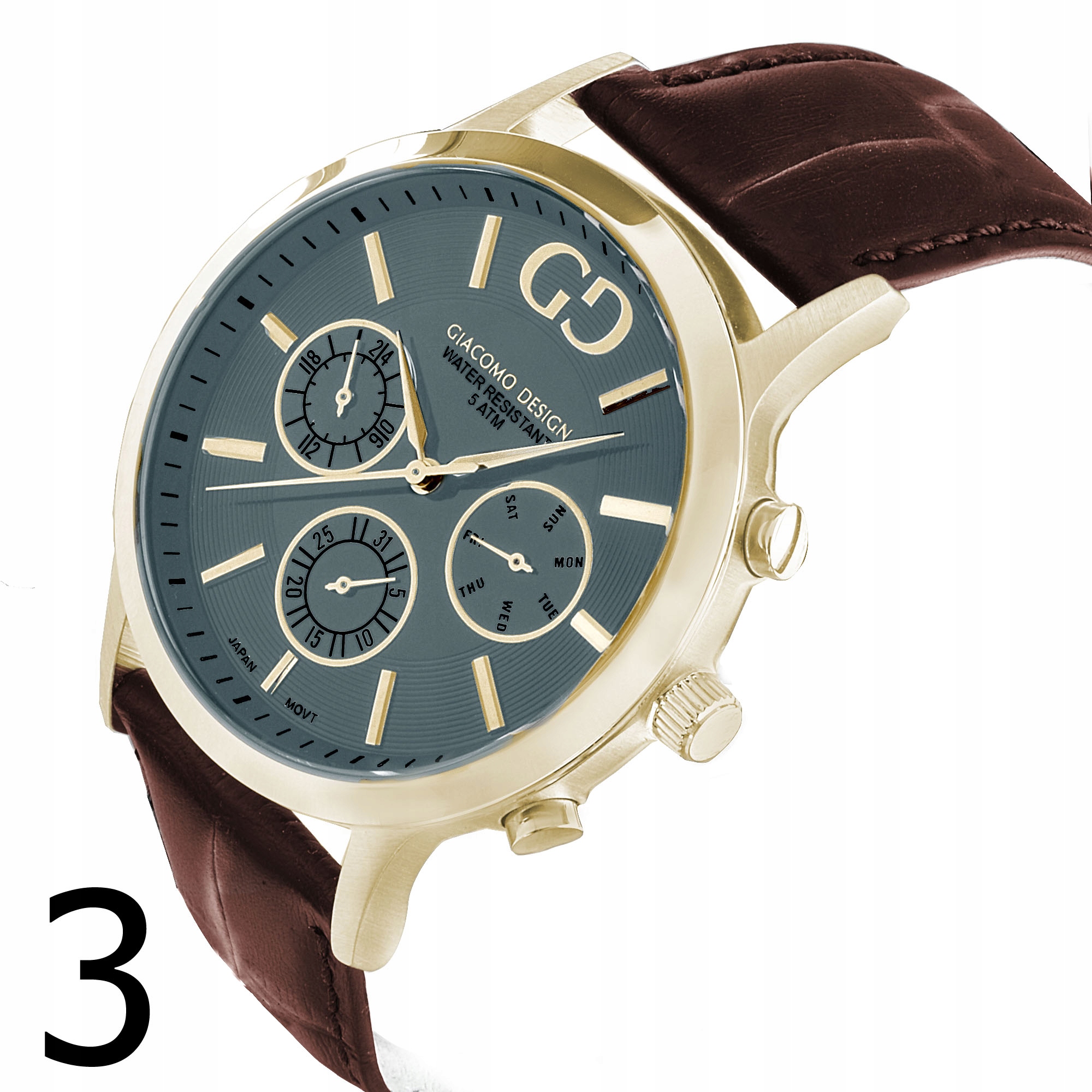 ZEGAREK MĘSKI GIACOMO DESIGN GD0700 3 WZORY!! Rodzaj analogowe
