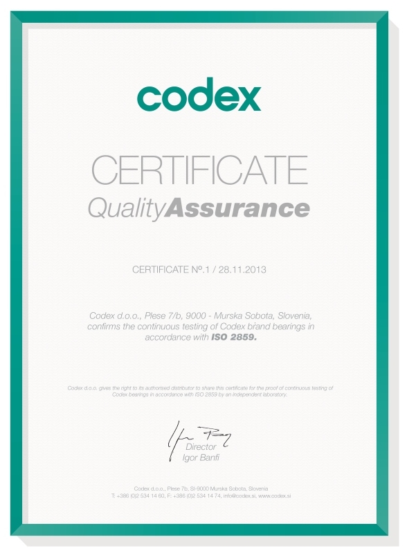 Łożysko kulkowe 6900 =61900 2RS CODEX 10x22x6 Średnica zewnętrzna 22 mm