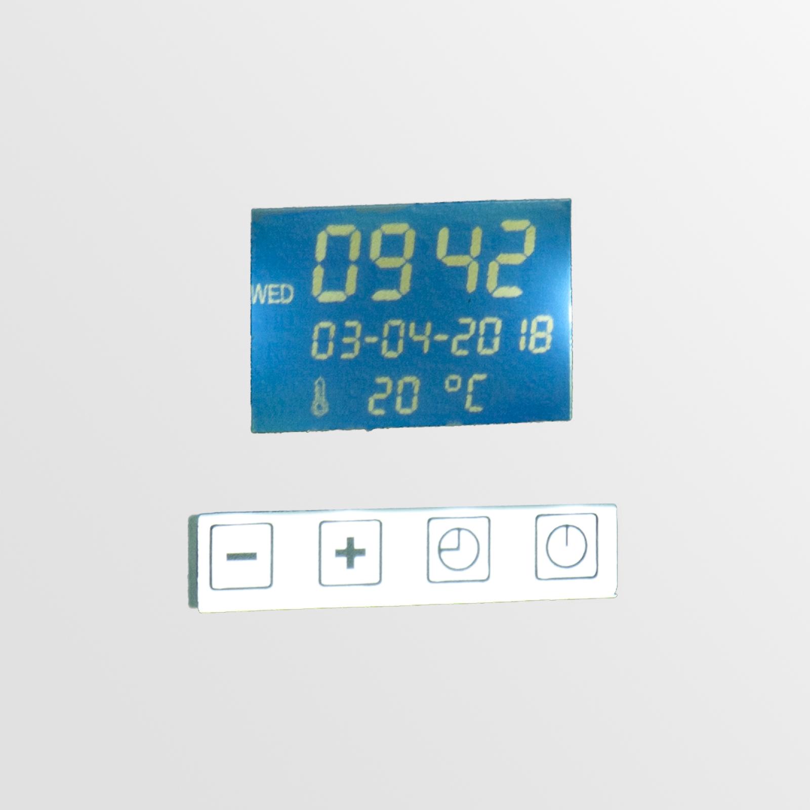 LUSTRO LED w RAMIE AL, 60x70cm z zegarem i wył. Marka PROMO