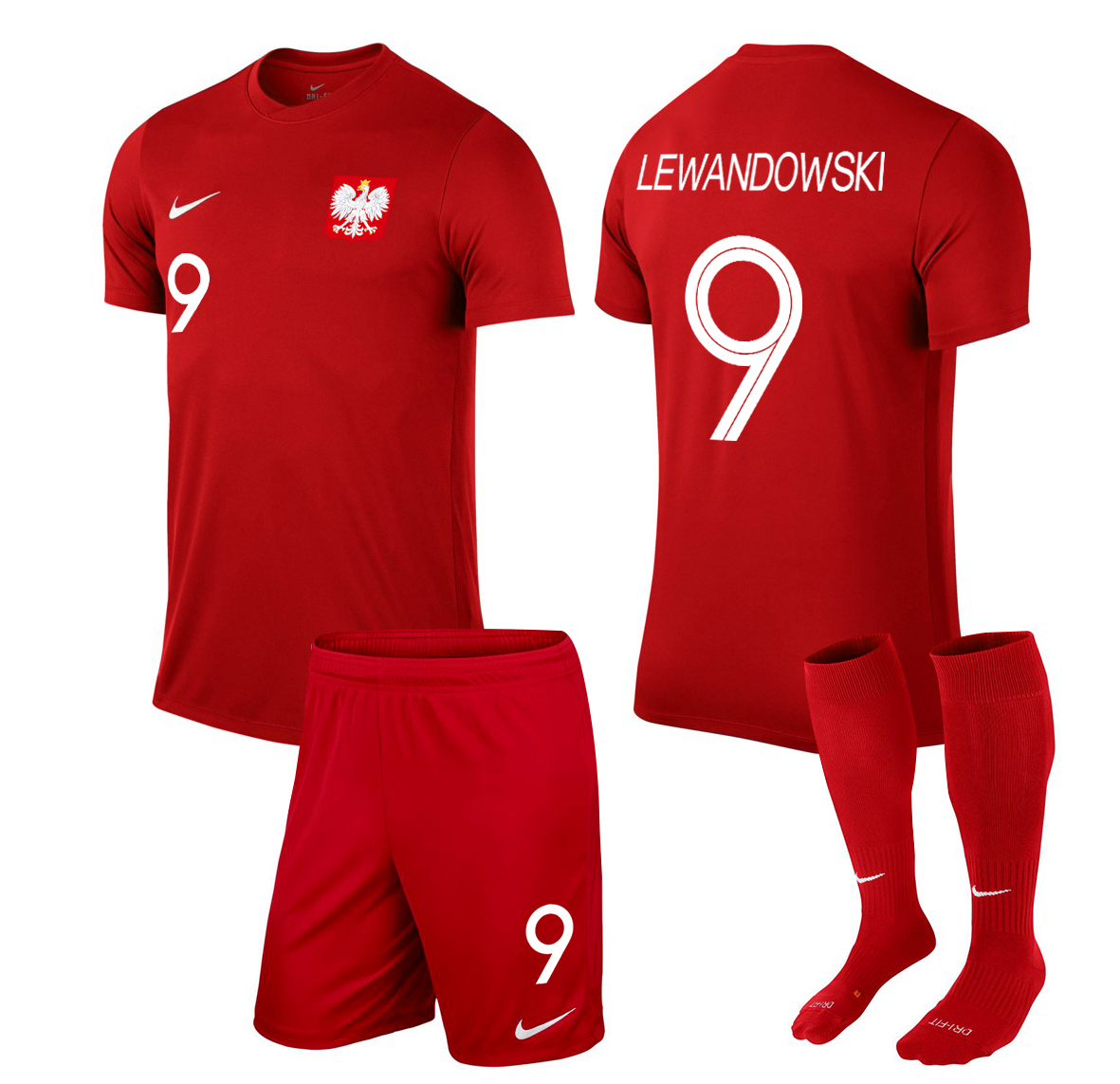 KOMPLET NIKE POĽSKÁ LEWANDOWSKI 2018 158-170