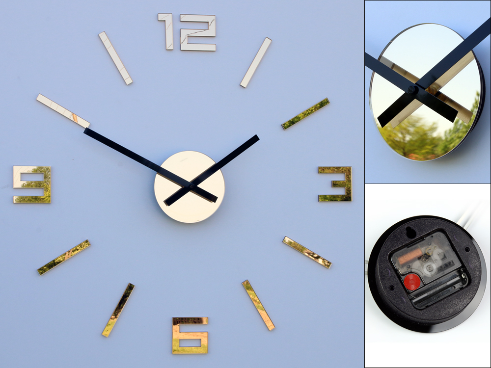 Zegar ścienny ARABIC ZŁOTE LUSTRO 50cm JAKOŚĆ -DIY Marka ModernClock