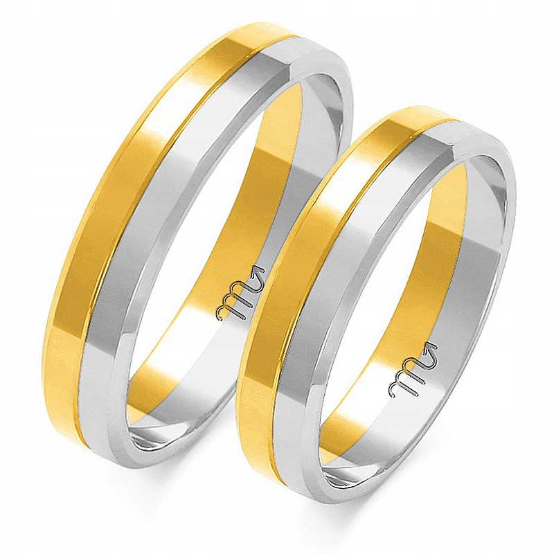 OBRĄCZKI ZŁOTE 14K 4,5 mm id A-212 Marka Inna marka